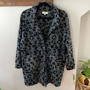 Madewell Oversized Leopard Blazer